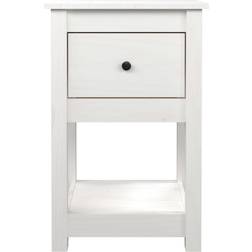 vidaXL 821731 White Bedside Table 30x40cm