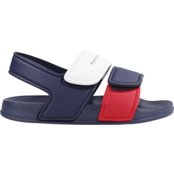 Tommy Hilfiger Kid's Velcro Sandals - Blue/Red/White