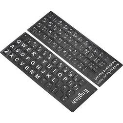 Uxcell English Arabic Keyboard Stickers Cover