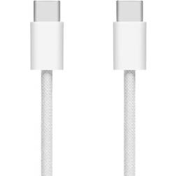 Linocell Flätad USB-C Till USB-C Kabel 0.5 m