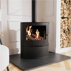 Amberglo Black Cast Iron Multi Fuel Stove 6.9kW