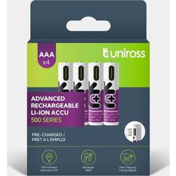 Uniross Lithium AAA USB-C Battery Pack 1.5V 4 Pcs