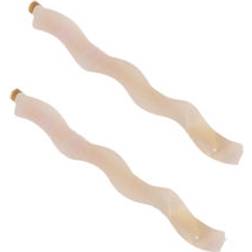 Cailap Hårnål Vågig Vit 2-pack