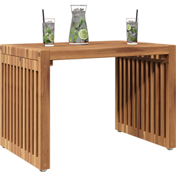 vidaXL Have 50x32.5x35 cm Massivt Træ Teak Sidebord