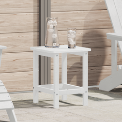 vidaXL Adirondack Vit 38x38x45 cm HDPE Sidobord