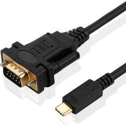 Nordic USB-C til Seriell DB9 RS232 1.8m
