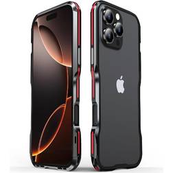 GANGXUN Red iPhone 16 Built-in Silicone Hybrid Case