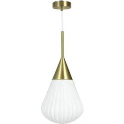 Dyberg Larsen Ballon Taklampa 21cm Opal Mässing Pendellampa