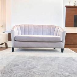 Buttercup Farm Loveseat Indoor Velvet Pink Sofa 2 Seater