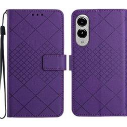 GANGXUN Flip Case for Galaxy S25 Edge Diamond Embossed Wallet