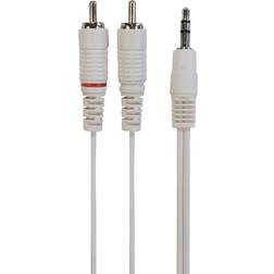Sinox One Mini Jack Til Phono Kabel Hvid 3m