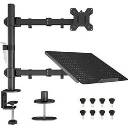 BONTEC Monitor Arm Mount Laptop Tray 13 to 27 Inch
