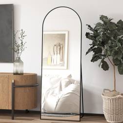 Elemango Arched Black Floor Mirror 53x162cm