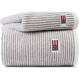 Lexington Icons Original Striped Guest Towel Grey, White (70x50cm)
