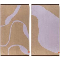 Mette Ditmer Nova Arte Guest Towel Beige, Purple (55x40cm)