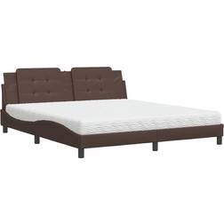 vidaXL 3208882 Brown Rammeseng 180x200cm
