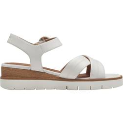 Tamaris Leather Sandal - White
