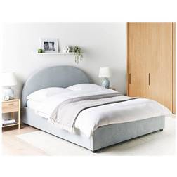 Beliani Minimalist Storage Ottoman Double Size 5ft3 Frame Bed