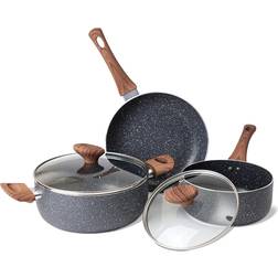 nuovva - Cookware Set with lid 5 Parts