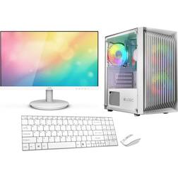 Vist Gaming PC Komplett Set R5 5600G 16GB VEGA SSD 512GB WiFi Win11 24"