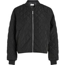 Calvin Klein Relaxed Quilted Bomber Jacket - Black