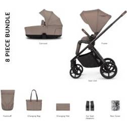 Venicci Claro 2 in 1 Pushchair Bundle Almond