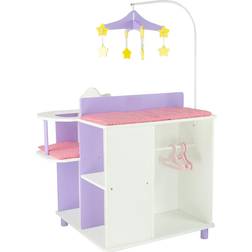 Olivia's Little World Little Princess Baby Doll Two-Sided Wooden Baby Doll Changing Station