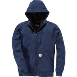 Carhartt Wind Fighter Relaxed Fit Midweight Full Zip Sweatshirt - Navy