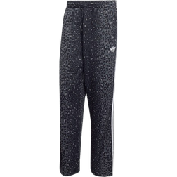 adidas Firebird Loose Leopard Track Pants - Black