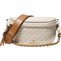 Michael Kors Slater Extra Small Logo Sling Pack - Vanilla/Acorn