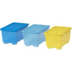 IKEA Glis Box with Lid Yellow/Blue