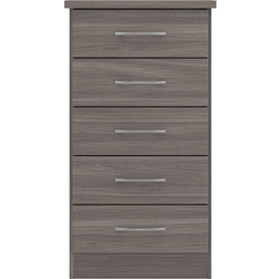 SECONIQUE Nevada Black Chest of Drawer 50x93cm