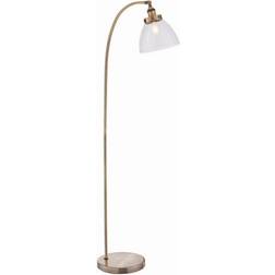 Endon Lighting Hansen Antique Brass Floor Lamp 152cm
