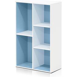 Furinno Luder 5 Cube White/Light Blue Book Shelf 31.5cm