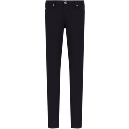 Emporio Armani Slim Fit Gabardine Jeans - Navy Blue