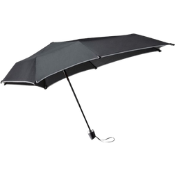 Senz Mini Foldable Umbrella - Pure Black Reflective
