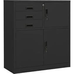 vidaXL Office Anthracite Förvaringsskåp 90x102cm