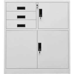 vidaXL Office Light Grey Förvaringsskåp 90x102cm