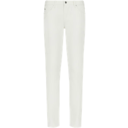 Emporio Armani Slim Fit Gabardine Jeans - White