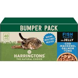 Harringtons Complete Wet Pouch Grain Free Hypoallergenic Cat Food Fish 40x85g