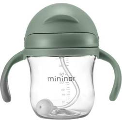 Mininor Straw Bottle 220ml Green