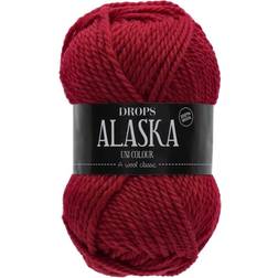 Drops Design Alaska Uni Colour Dark Red 70m