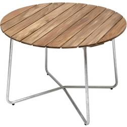 Grythyttan 9A Ø100cm - Untreated Teak with Hot Galvanized Base