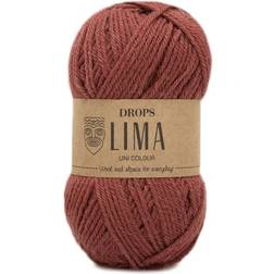 Drops Design Lima Uni Colour Brick Red 100m