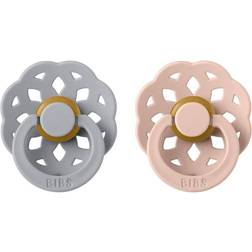 Bibs Boheme Latex Pacifier Size 1 0-6m 2-pack Cloud/Blush