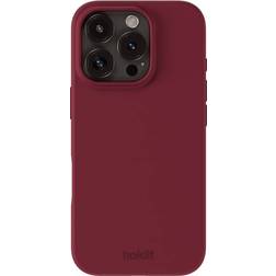 Holdit Silicone Case for iPhone 16 Pro Red Velvet