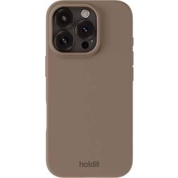Holdit Silicone Case for iPhone 16 Pro Mocha Brown