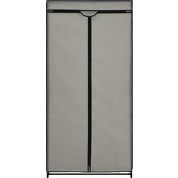 vidaXL With Zippers Grey Garderob 75x160cm 2st