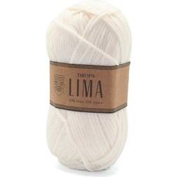 Drops Design Lima Uni Colour White 100m