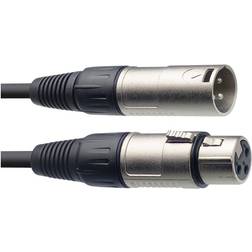 Stagg XLR - XLR M-F Black 3m